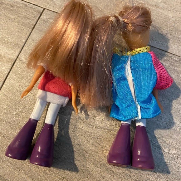 Set Lot 2 Rare! Vintage Goldlok Toys Barbie Type Teen Dolls Blonde 90s Clothes - Picture 2 of 6